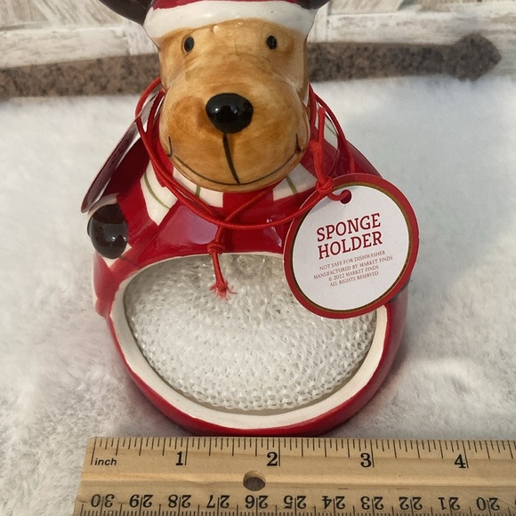 Market Finds Christmas Moose Sponge Holder - Picture 7 of 7